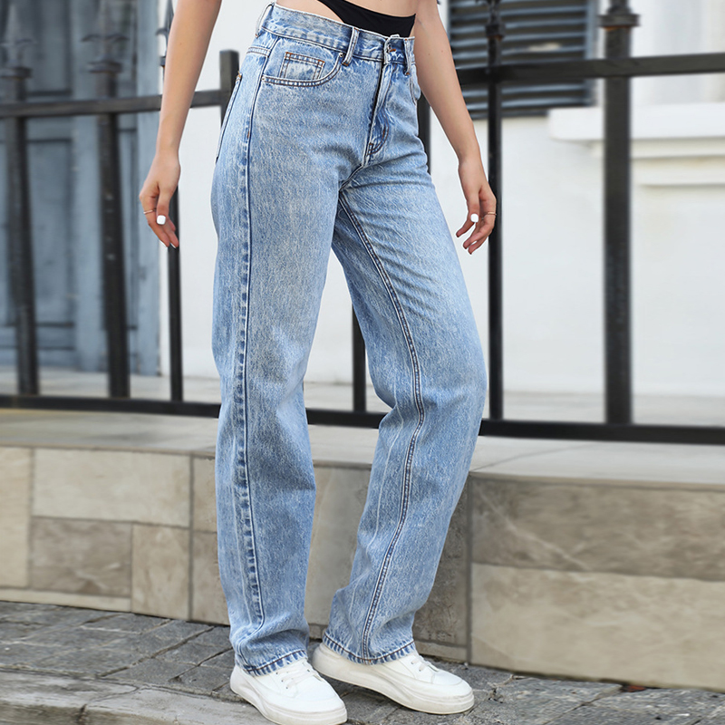 Fake Two-Piece Stitching Strai - đánh giá và giá Streetwear Brand Denim